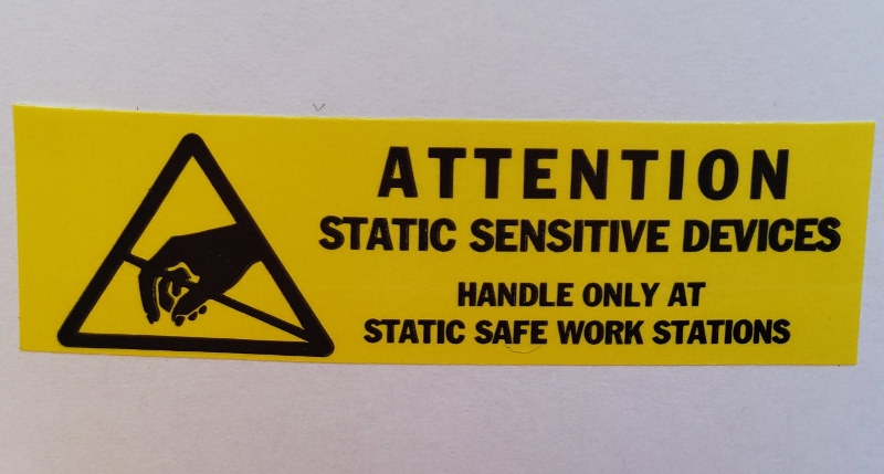 ESD Warning Label