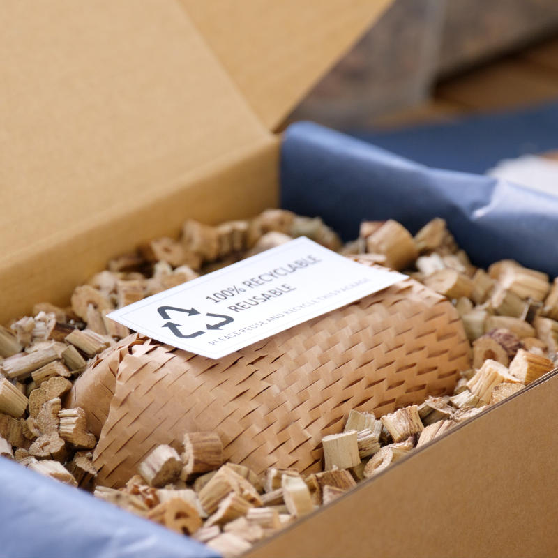 Recycled contents packaging
